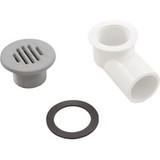 Waterway Plastics Drain Assy,Low Profile,3/4"Socket/1"Spg., Gray | 640-0407