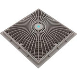 AquaStar Pool Products 12MF103 Main Drain Cover, Aquastar MoFlow,12" Square,w/Fr,Lt Gry,VGB