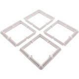 AquaStar Pool Products WAV18WR101 Wave Drain, AquaStar, 18" Square Mud Frame, White