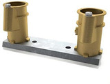 Perma-Cast PC-4008-BC Anchor Socket Channel, 8" Bronze, w/ PS-4019-BC