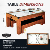 Sherwood 7-ft Air Hockey Table Combo Set with Benches | BG2422H