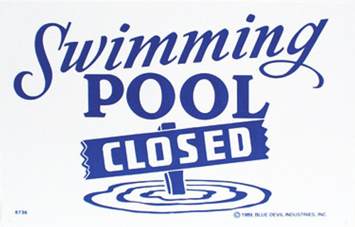 Maintenance Line Sign Pool Closed Pool Sign 12"X6" | PS230