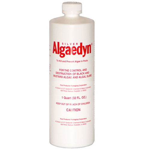 Silver Algaecide 1 Quart Silver Algaedyne Pool Products Packaging | 47-600