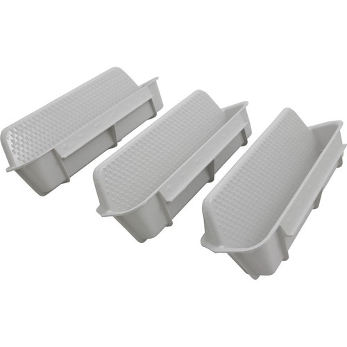 Custom Molded Products Pool Wall Step White (3/Set) | 25578-000-000