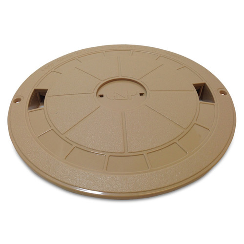 Custom Molded Products 25544-019-000 Round Skimmer Cover Tan Deck Lid Beige