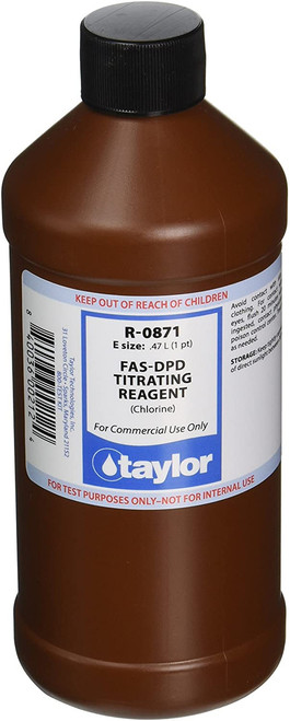 Taylor Reagents Fas-Dpd Titrating Reagent (For Chlorine), 16 Oz | R-0871-E
