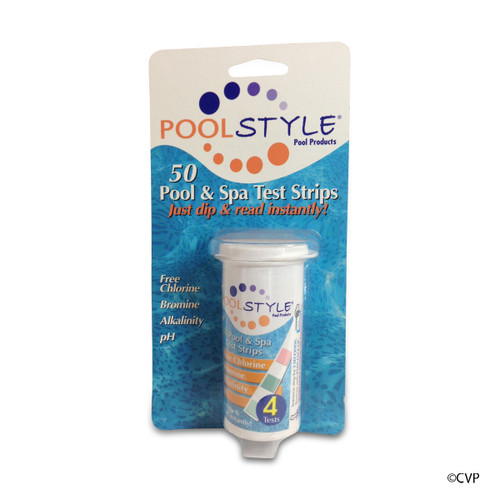 Pool stil teststrimmel (klor, brom, ph, alkalinitet | po-2976-12