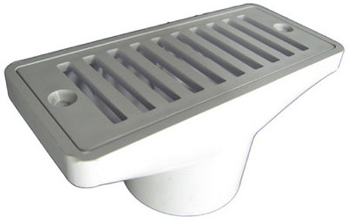 Pentair Concrete Gutter Drain & Grate 2.5" x 6" | 542039