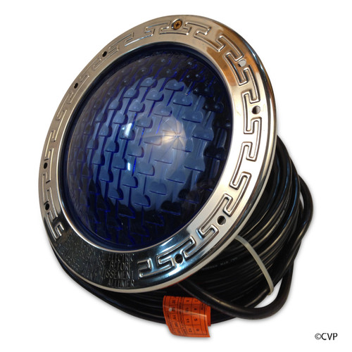 PENTAIR Leuchte, 400 Watt, 120 V, 30 Fuß, Edelstahl, blaue Linse, Amerlit-Unterwasser-Glühlampe, Edelstahlring | 78444200