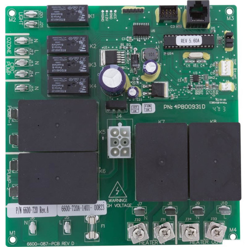 Sundance® Spas 6600-287 Pcb Lx-15 Rev 5.03 Sweetwater 2 Pumps