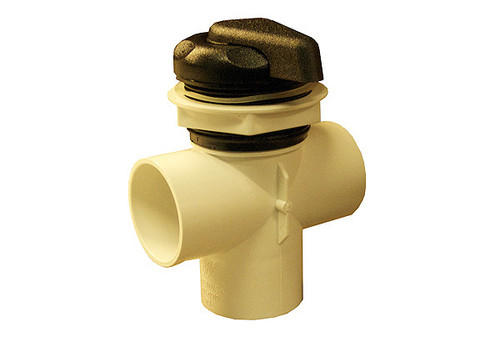 Waterway Divertor Valve 2" Vertical 2-Port With Black Handle | 600-3041