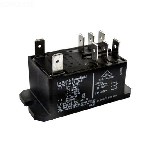 Tyco Electronics Relay 240Vac Dpdt 30A Flange Mount | T92S11A22-240