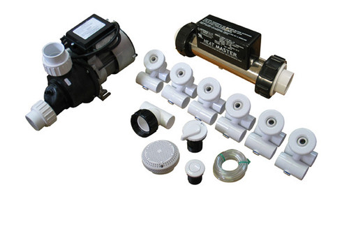 Allied Innovations Pump / Plumbing Jetted Tub Assembly Kit Deluxe with Heater | 3-80-5070