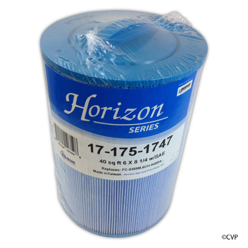 Horizon Series By Filbur Cartridge, 40Sqft, Ht, 1-1/2"Sae B,6",8-1/4"3Oz Mb | FC-0359M