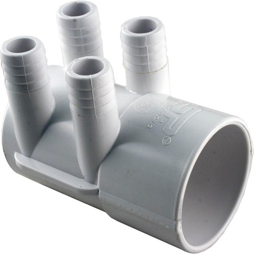 Waterway Plastics Sp Manifold 2"S X Dead End,(4)3/4"Rib Barb(Use 55-270-1519) | 672-7170