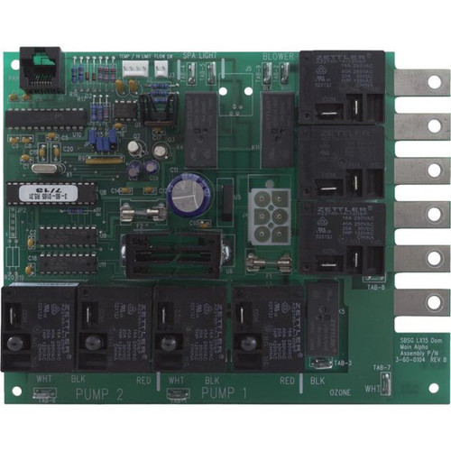 Spa Builders Circuit Board PCB LX-15 w/ Extended Software | 3-60-0165