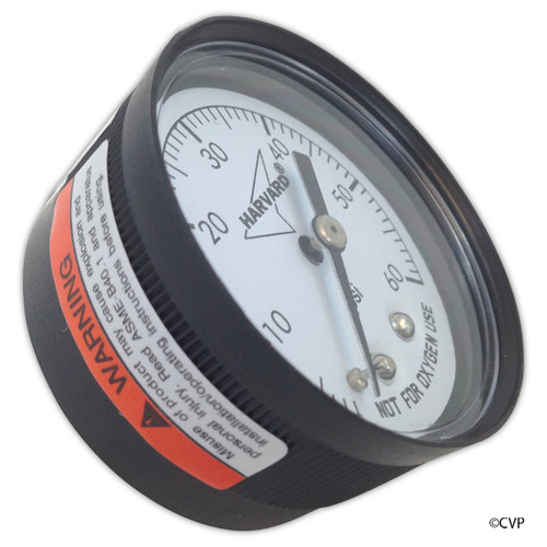 Harvard Pressure Gauge 1/4"Mpt, 0-60Psi, Back Mount | IPPG602-4B