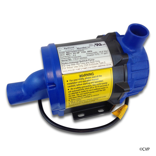 Mundial Syllent Pump, 0.75 Hp, 115V/60Hz, Nema Plug | MB71E0031AS/UL