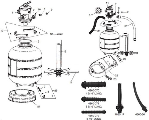 AstralPool 19460R0001 Filter Base 15" & 17"