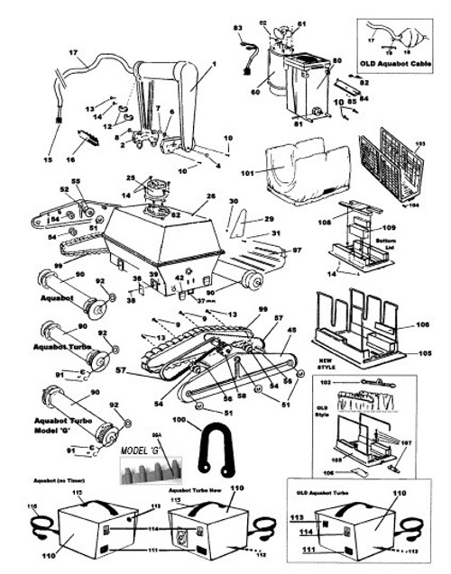 Aqua Products Cable Assy.(4-Wire, 60 Fot, Floating) - Aquabot Turbo Solo | A16460