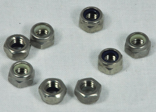Aqua Products Lock-Nuts Set Of 8(Hex, Nylon Insert) - For Anti-Rol Bracket Screws 7 Sideplate Bolts | SP3402