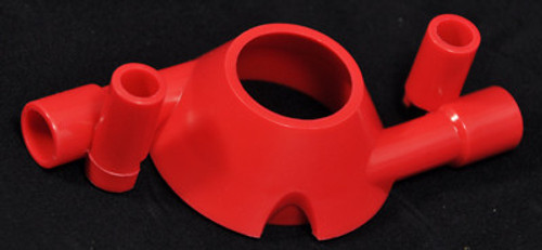 Aqua Products Impeller Housing (Red) - Just The Housing - Tap Onto The Suport Shafts On Pump Motor | 6028