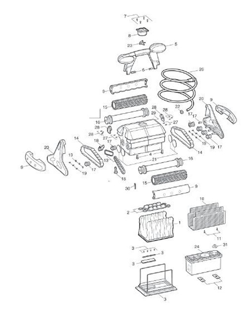 R05063 Baracuda/Zodiac Handle Bracket Kit