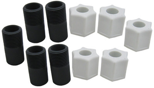 MCADPTR Stenner Lead Tube Adapter W/Nut, 3/8" (5 Pack)