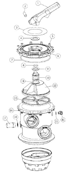 AstralPool 07444R0200 Connection Fitting For 09848 & 28225