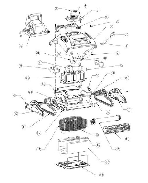 MAYTRONICS DX3 MAIN COVER ASSEMBLY |  99952025-ASSY