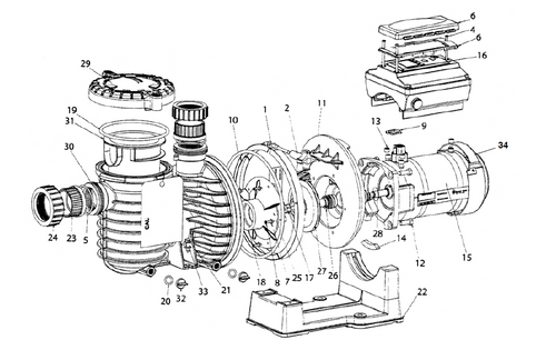 PENTAIR MOTOR 3.2KW PMSW BLACK |  357294S