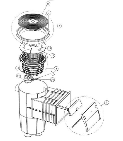 AstralPool 00249R0005 Plug Vacuum Plate