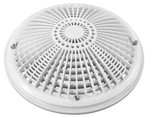 Super-Pro SG640-2310VC 8 in. Main Drain Anti-Vortex Frame & Grate White