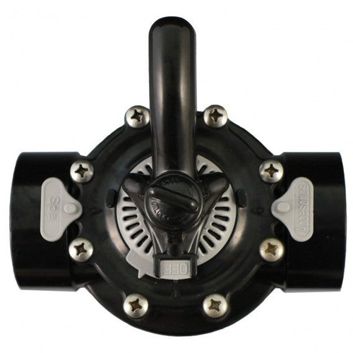 Custom Molded Products 25912-204-000 Complete Black CPVC Valve, 2-Way, 2" Slip, 2-1/2" Spigot