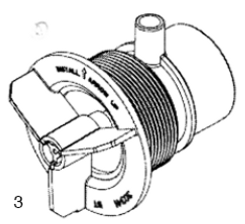 Balboa 30425-WH Suction Wall Fitting, 2-1 /2" Spigot, White