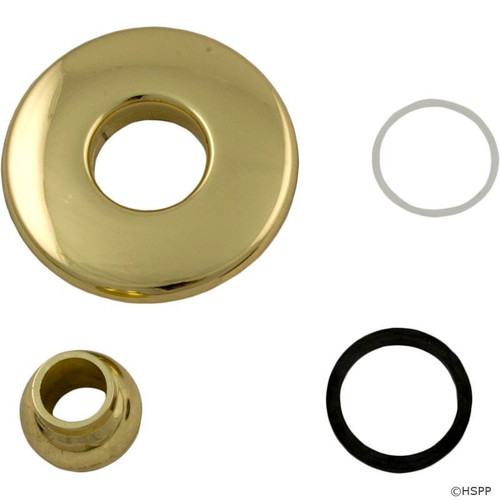 55-157-1070 Hydrabaths Futura Escutcheon, 2-5/8"Fd, W/Dir Eye, Smth, Brass/ Fj115