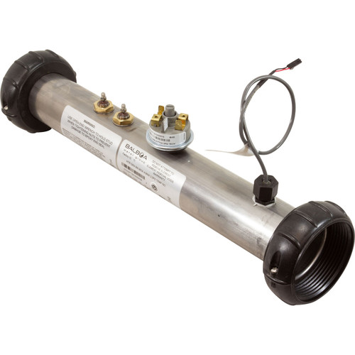 Balboa Heater Assembly, Flo-Thru, 4.0Kw W/2.0 Pressure Switch & Temp Sensor, No Tailpieces Or Gaskets | G7418 Balboa Heater Assembly, Flo-Thru, 4.0Kw W/2.0 Pressure Switch & Temp Sensor, No Tailpieces Or Gaskets | G7418