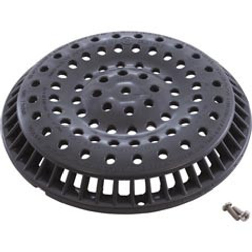 Waterway Plastics Main Drain Grate, WW Anti-Vortex, 8" Round,w/o Screws,Dk Gry | 642-2159-DKG V