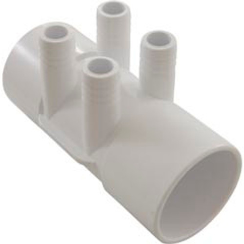 Waterway Plastics 672-7110 Manifold, 3/4" Barb, 4 Port, Flow Thru, 2" Slip x 2" Slip