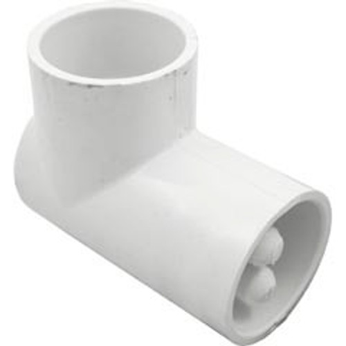 Waterway Plastics 400-5540 90 Elbow, 1-1/2" Slip x 1-1/2" Slip, with Dual Thermowell