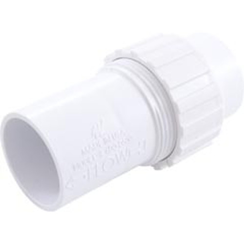 Waterway Plastics Check Valve, Waterway, 1-1/2"s x 1-1/2"Union, 1/4 lb | 600-0500