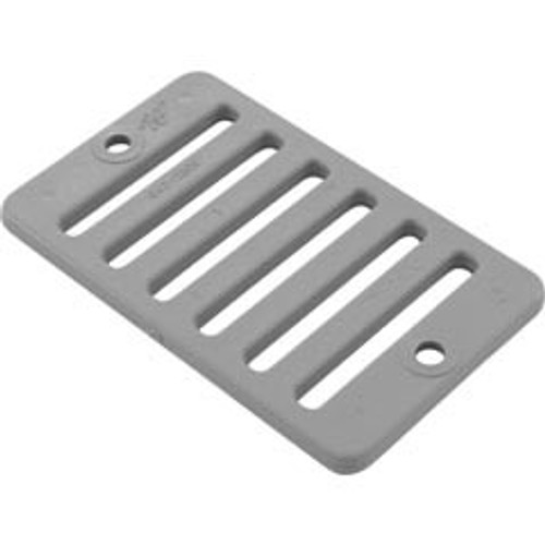 Waterway Plastics 2"X4" Deck/Gutter Drain Grate-Gry. | 642-2807