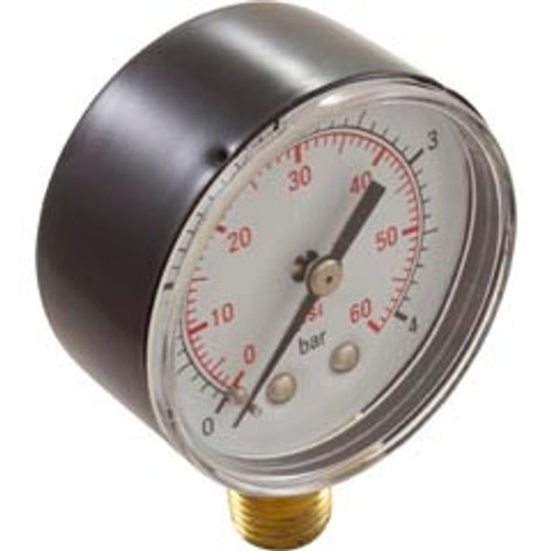 Custom Molded Products 0-60 Pressure Test Gauge, Bottom Mount | 25501-000-800