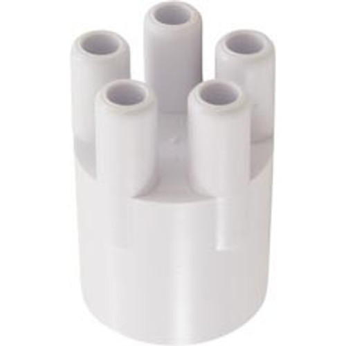 Custom Molded Products Barb Manifold, 1"Spigot x 3/8"Smooth Barb, 5 Port | 21080-000-000