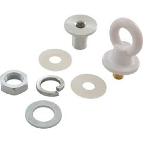 Custom Molded Products Rope Eye, CMP, Vinyl Liner Male Receptor, White | 25568-300-000