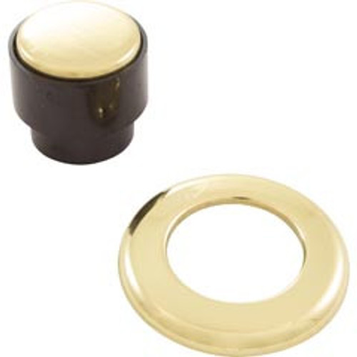 Tecmark (TDI) Air Button Bezel Kit, TDI 3428, 1-5/8"fd, Polished Brass | AA30136-2323