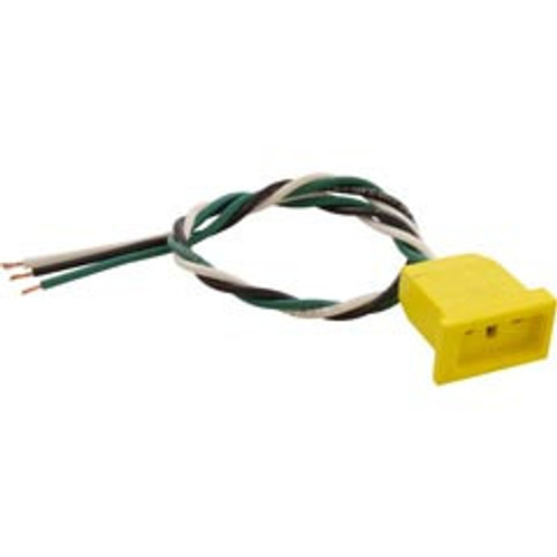HydroQuip Receptacle, H-Q, Ozone, Molded, Yellow, 18/3 | 09-0018C-A
