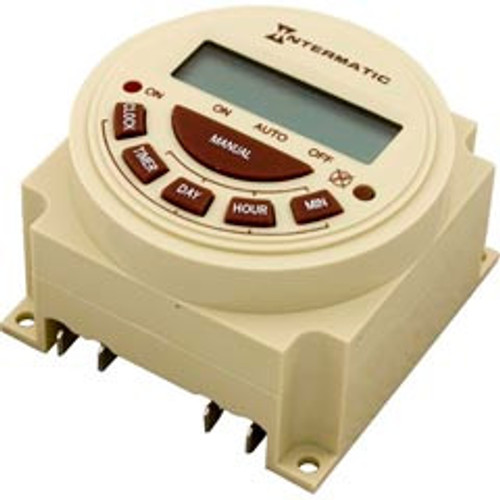 Intermatic Timer, Intermatic,SPST, Panel Mount,115v,20A, 7day, Electric | PB373E