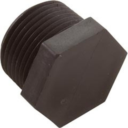 TP4012PP Plug, A&M Industries, 3/4", Hex Head, Mpt, Polypropylene