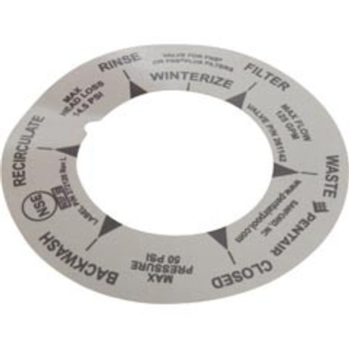 Pentair Pool Products label, Pentair pacfab 2" hoogstroomventiel, de | 272120